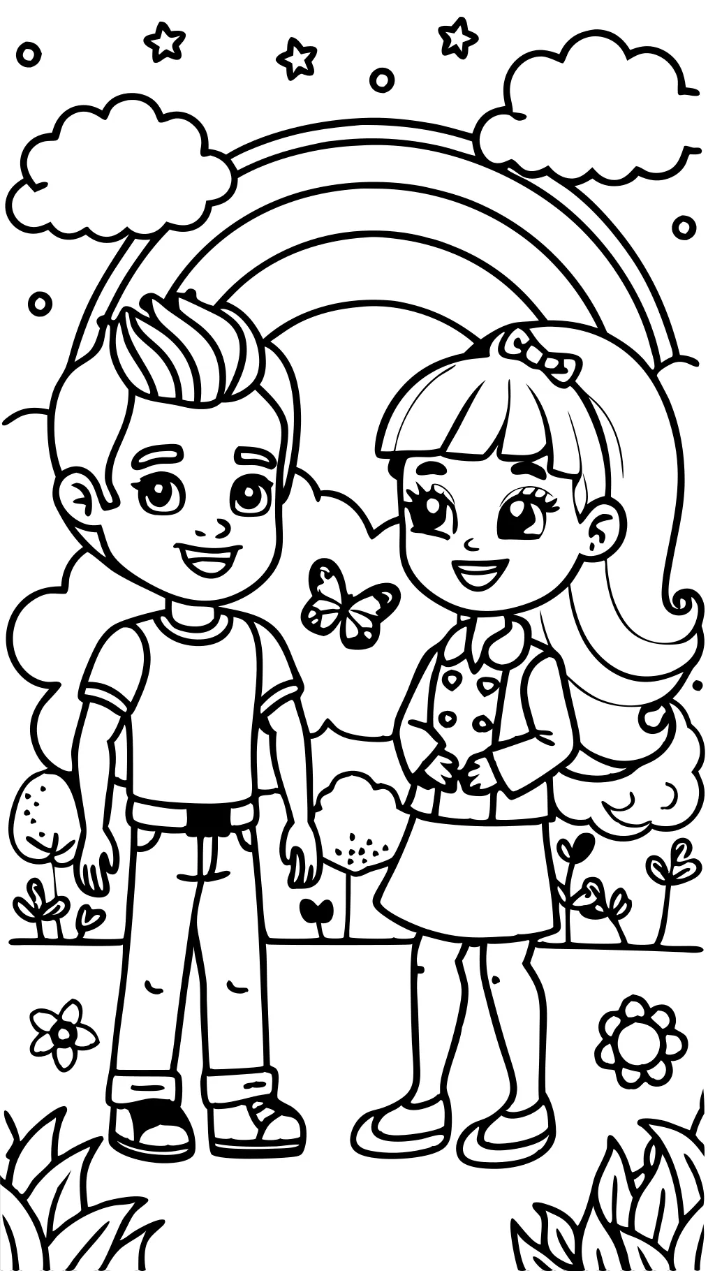 ken barbie coloring pages